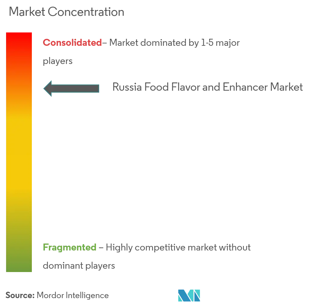 Sabor y potenciador de alimentos de RusiaConcentración del Mercado