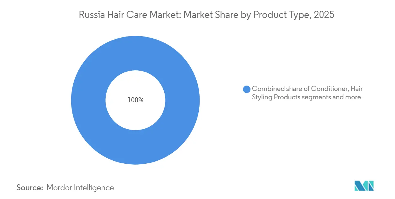Russia Hair Care Market: Market Share by Product Type, 2025