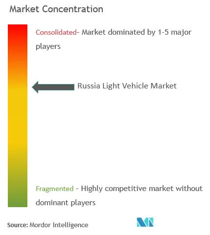 Russia Light Vehicle Market Concentration