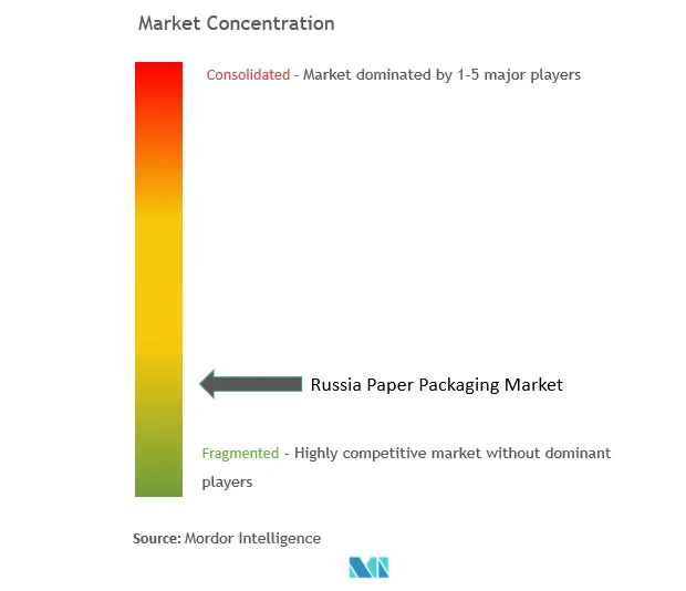 Russia Paper Packaging Market Concentration