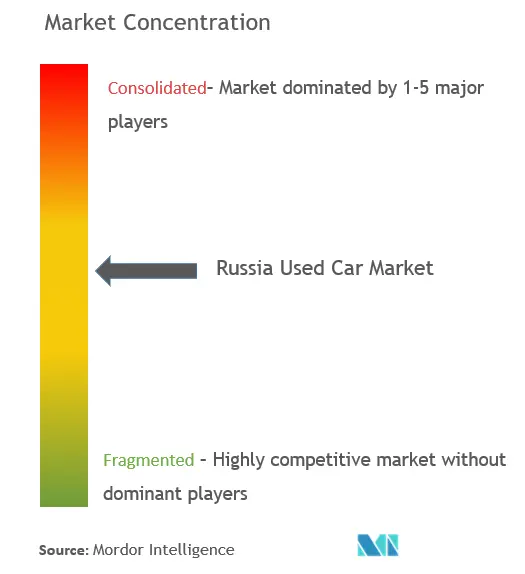 Russia Used Car Market Concentration