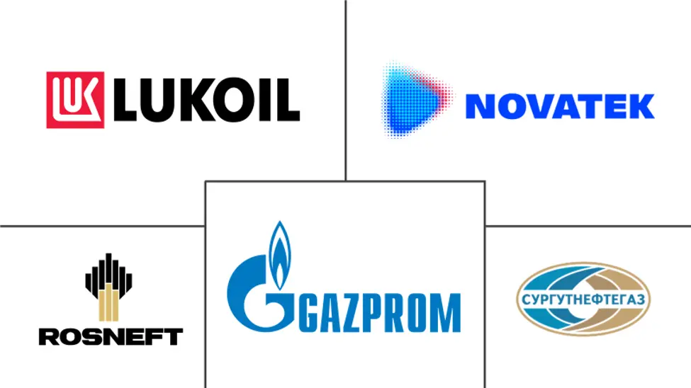  Mercado downstream de petróleo y gas de la Federación de Rusia Major Players