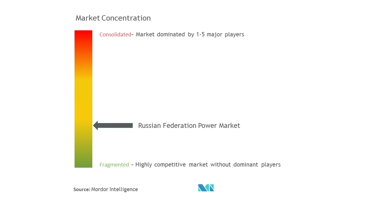 ロシア連邦の力市場集中度