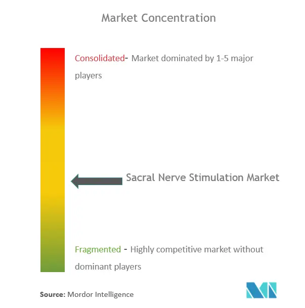 Concentración del mercado de estimulación del nervio sacro