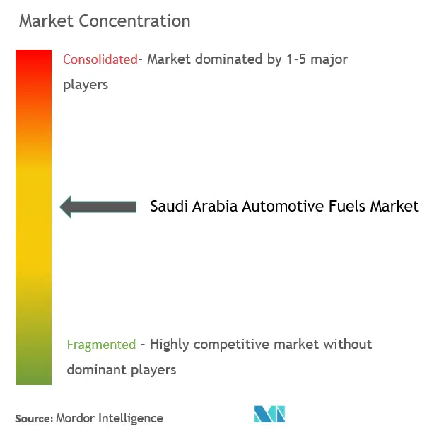 Saudi Arabia Automotive Fuels Market Concentration