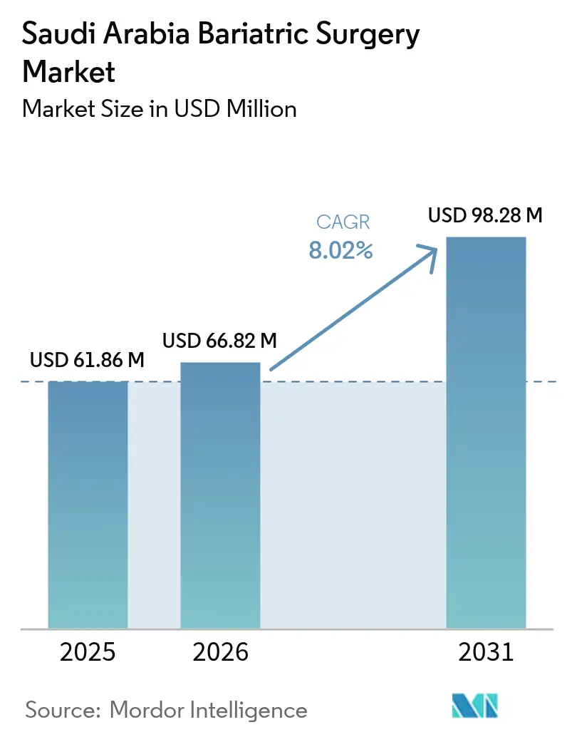 Saudi Arabia Bariatric Surgery Market (2025 - 2030)