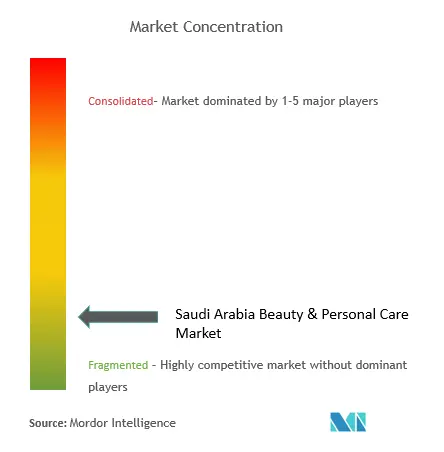 Saudi Arabia Beauty And Personal Care Market Concentration