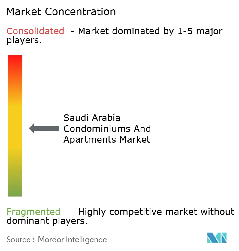 Saudi Arabia Condominiums And Apartments Market Concentration