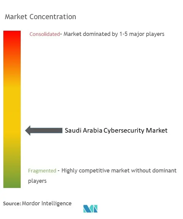 Saudi Arabia Cybersecurity Market Concentration