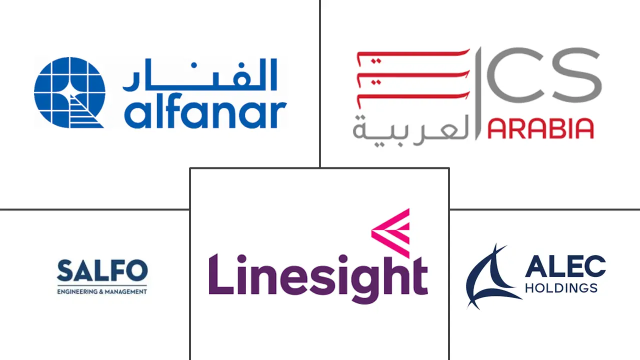 Saudi Arabia Data Center Construction Market Key Players Mercado de Construcción de Centros de Datos en Arabia Saudita Jugadores principales