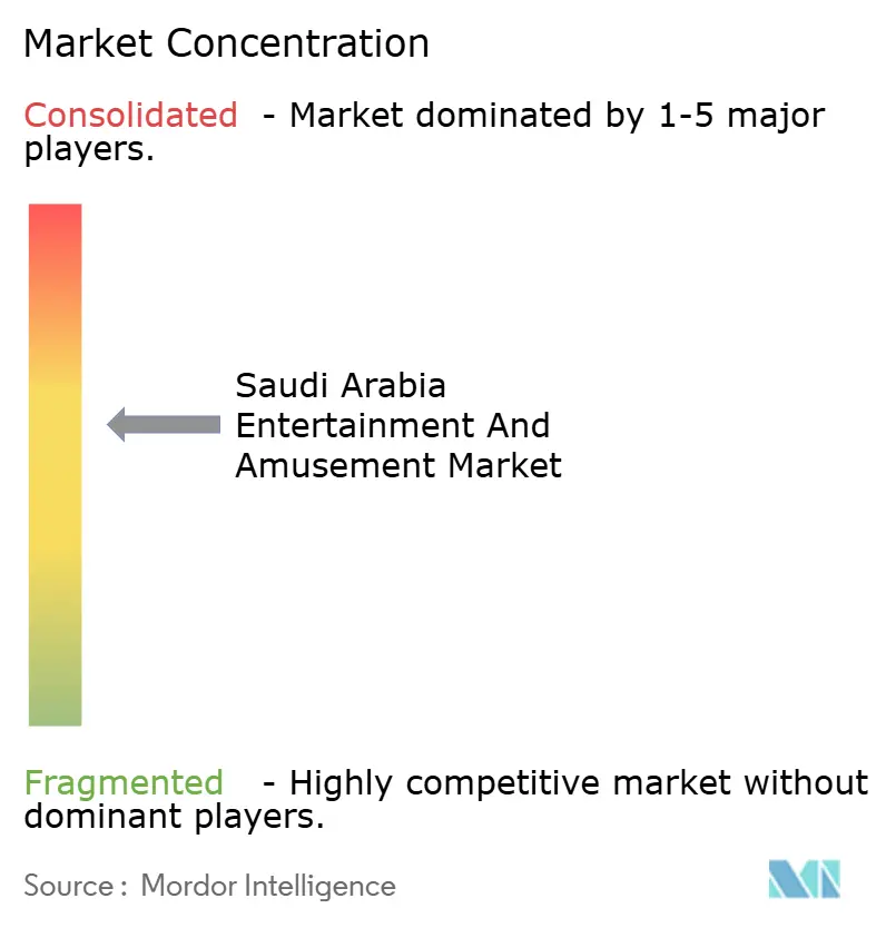 Saudi Arabia Entertainment And Amusement Market Concentration