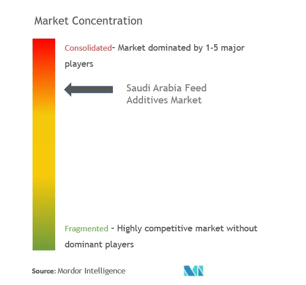 Saudi Arabia Feed Additives Market Concentration