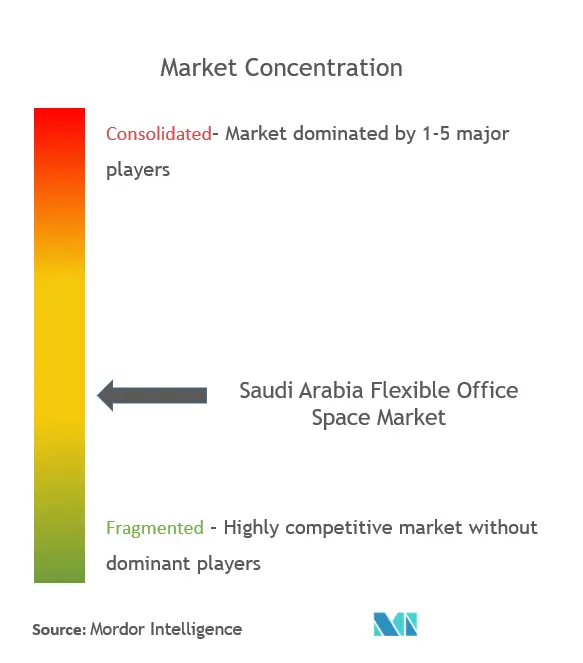 Saudi Arabia Flexible Office Space Market Concentration