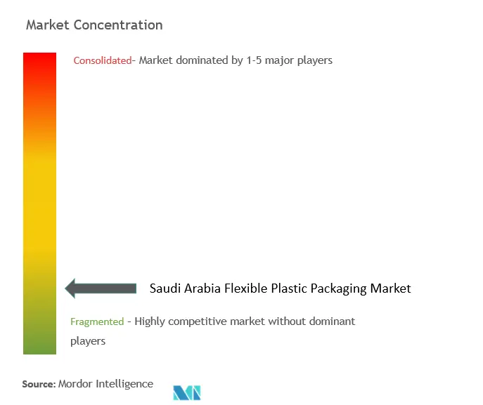 Saudi Arabia Flexible Plastic Packaging Market Concentration