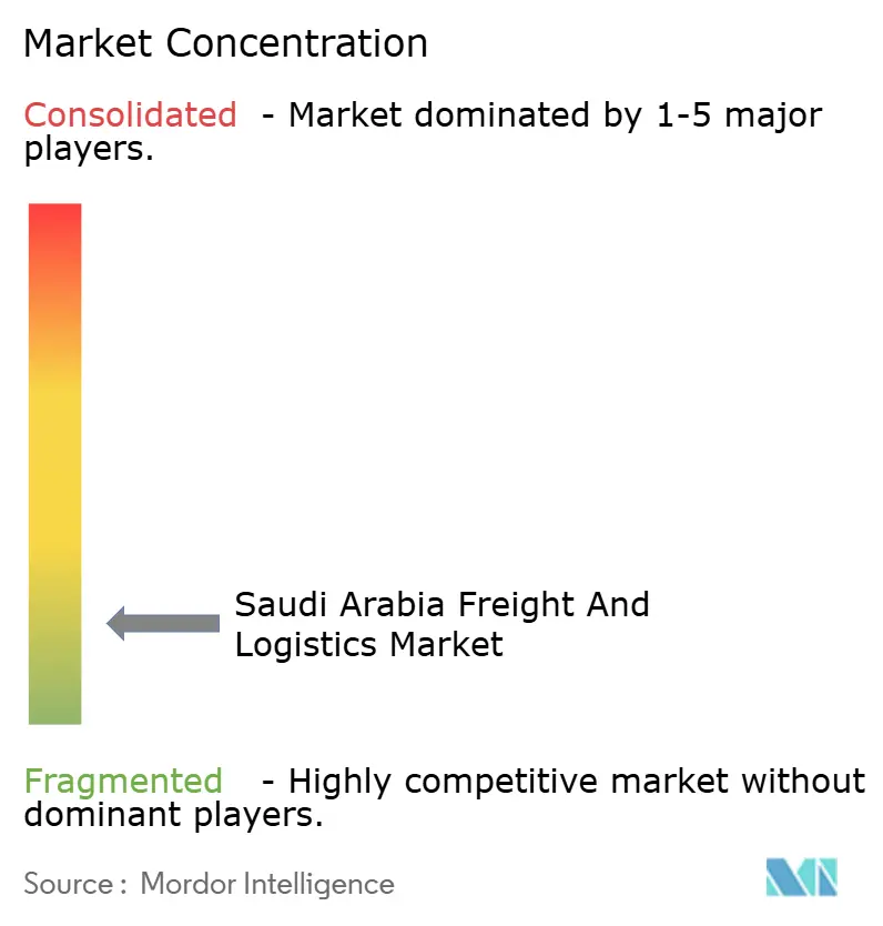 Saudi Arabia Freight and Logistics Market Concentration