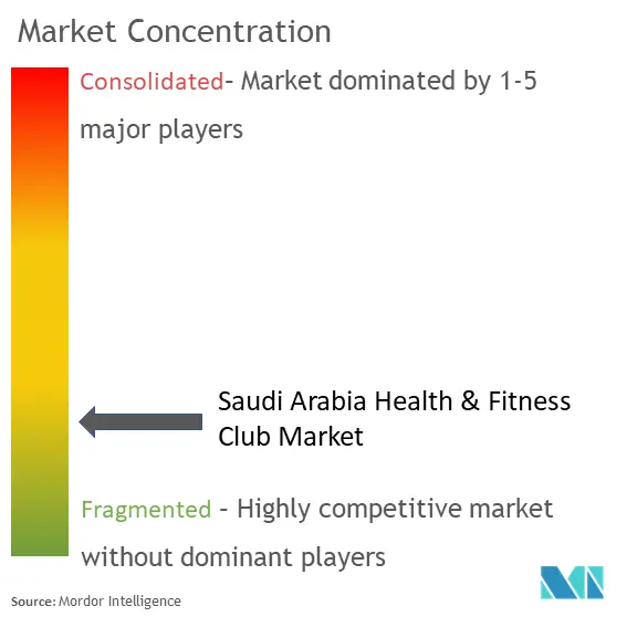 Saudi Arabia Health And Fitness Club Market Concentration