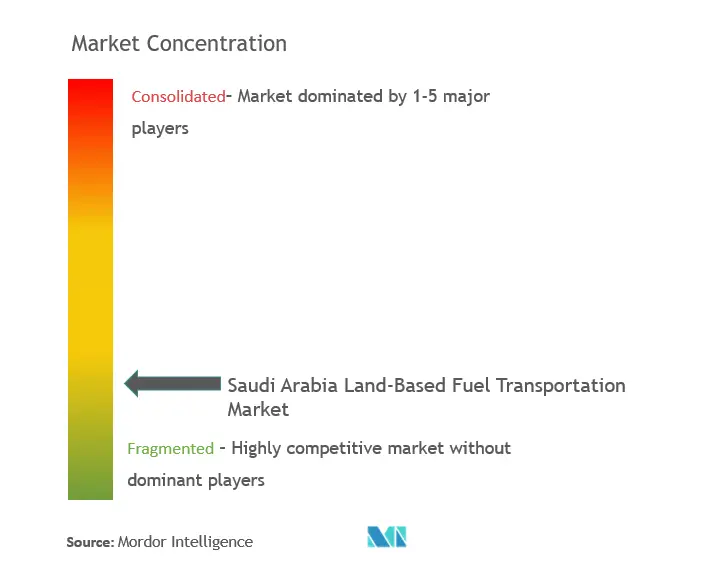 Saudi Arabia Land-Based Fuel Transportation Market Concentration