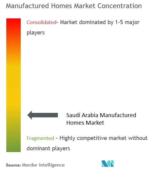 サウジアラビア製造住宅市場の集中