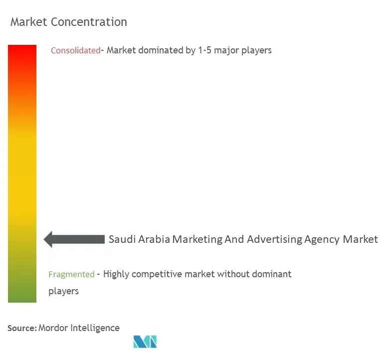 Saudi Arabia Marketing And Advertising Agency Market Concentration