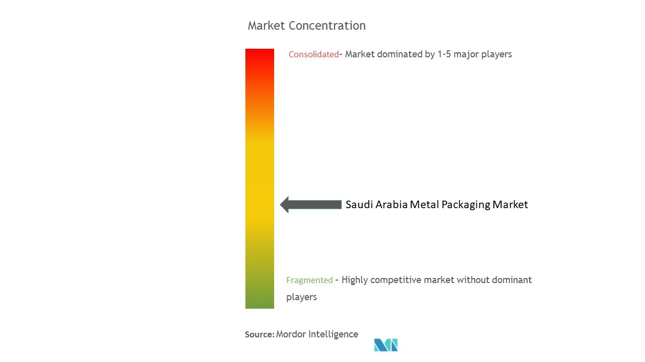 Saudi Arabia Metal Packaging Market Concentration