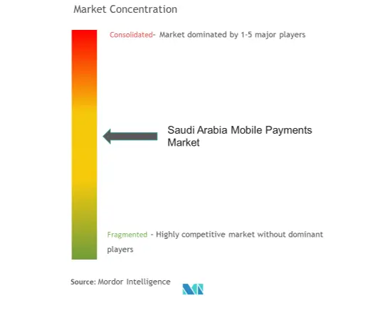 Saudi Arabia Mobile Payments Market Concentration