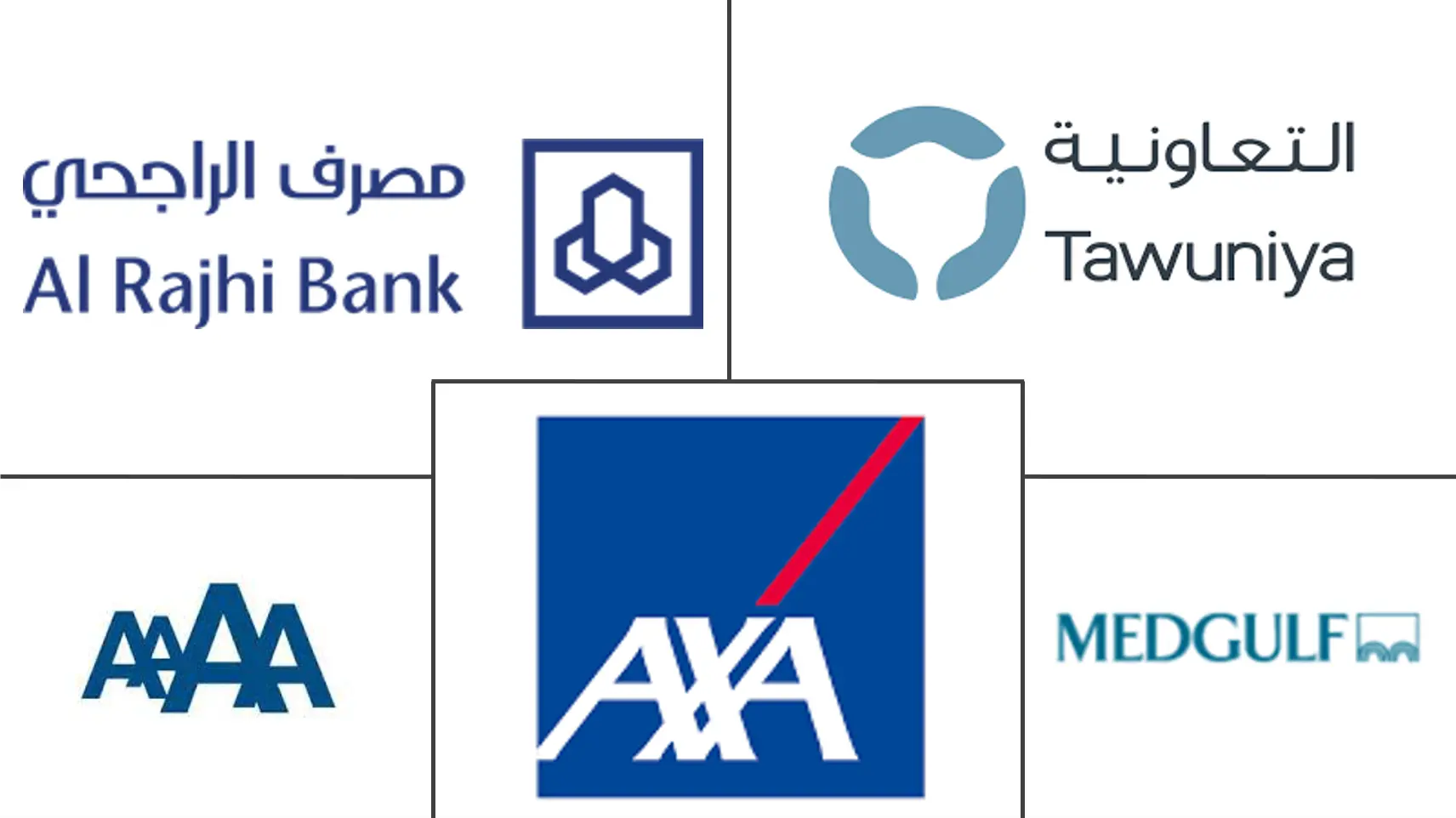 Hauptakteure des Kfz-Versicherungsmarktes in Saudi-Arabien