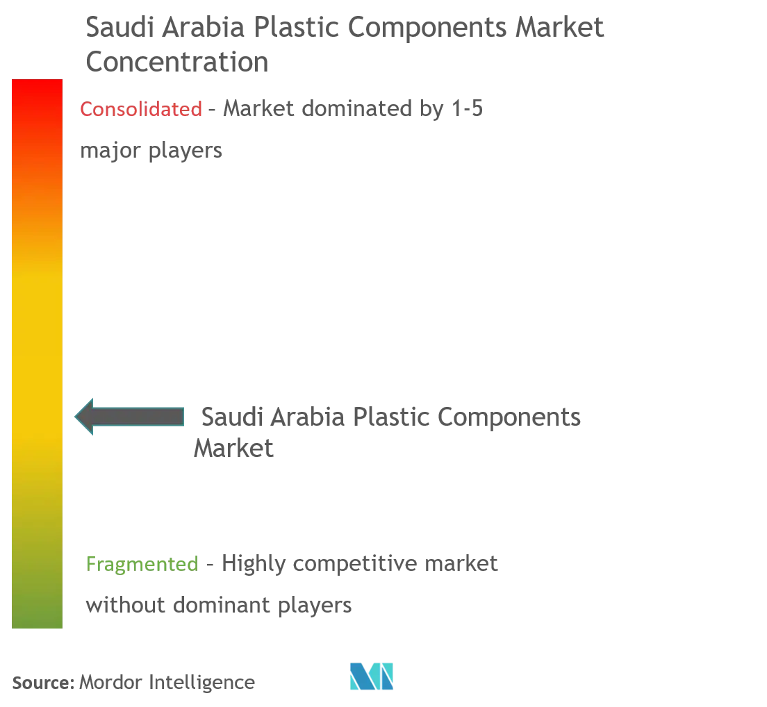 Saudi Arabia Plastic Components Market Concentration
