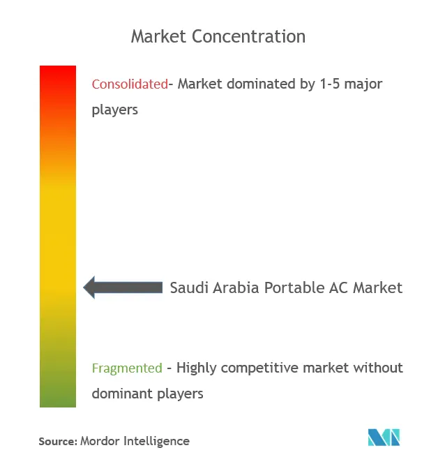 Saudi Arabia Portable Air Conditioner Market Concentration