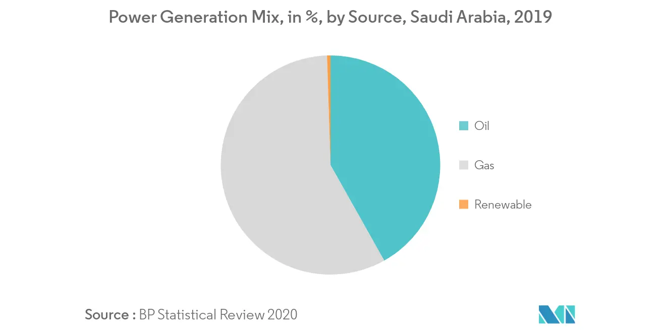 Saudi Arabia Power Market: Power Generation Share