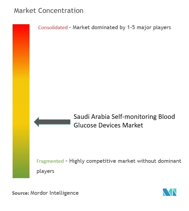Saudi Arabia Self-Monitoring Blood Glucose Devices Market Concentration