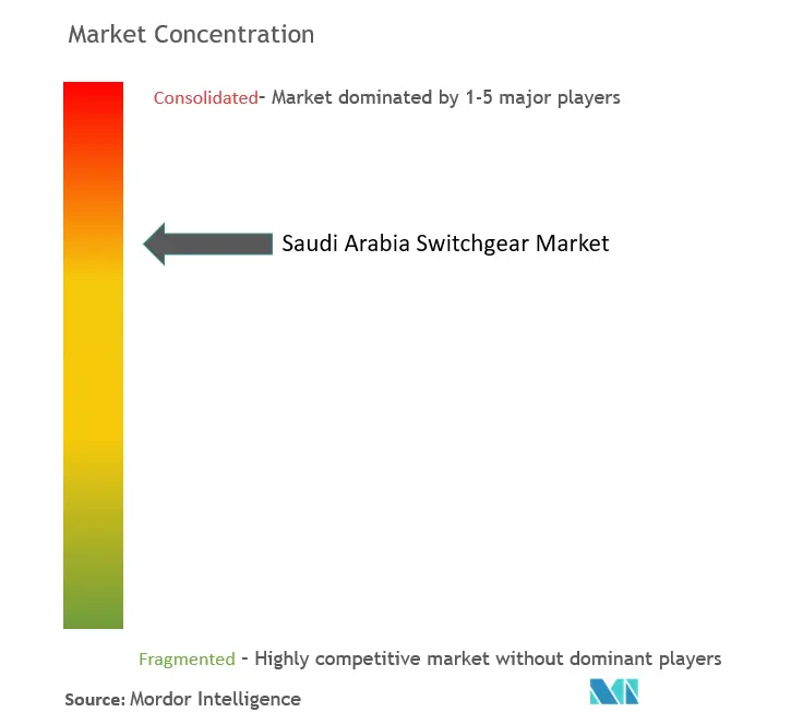Saudi Arabia Switchgear Market Concentration
