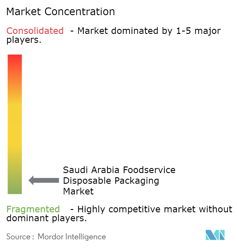 Saudi Arabia Foodservice Disposable Packaging Market Concentration