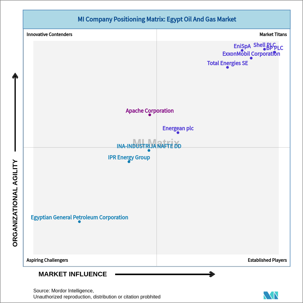 Matrix of Egypt Oil And Gas Market