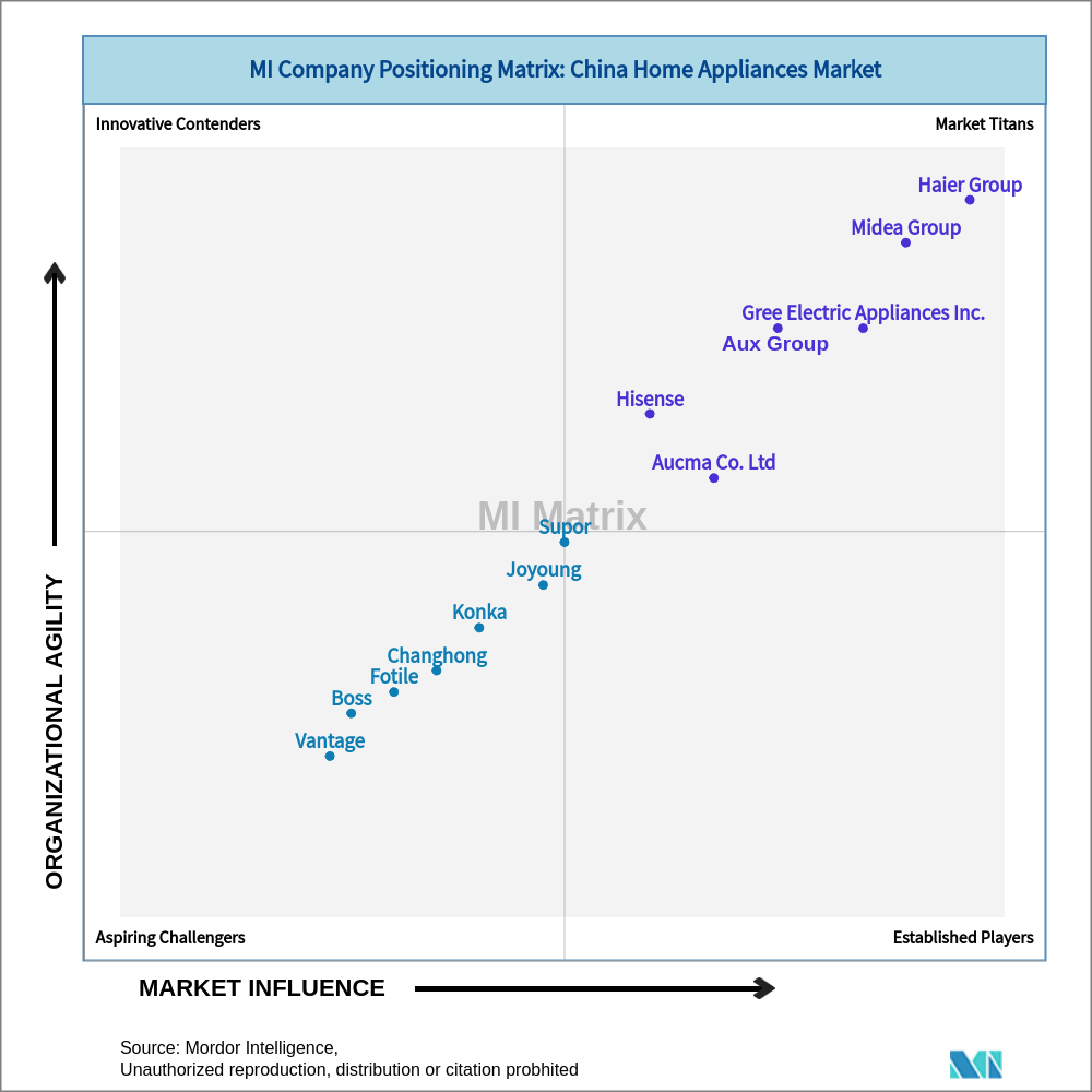 Matrix of China Home Appliances Market