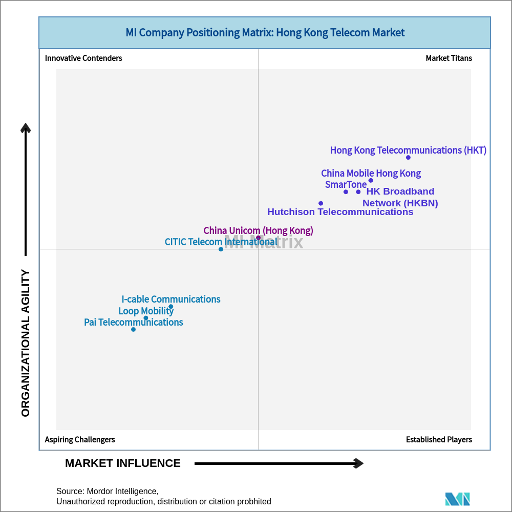 Matrix of Hong Kong Telecom Market