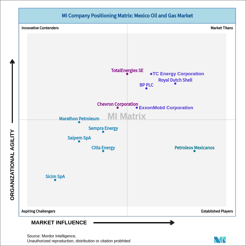 Matrix of Mexico Oil and Gas Market