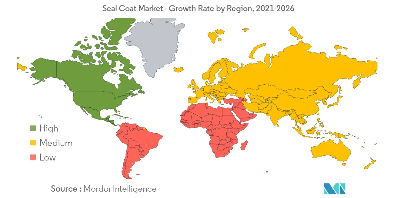 Seal coat market Growth by Region
