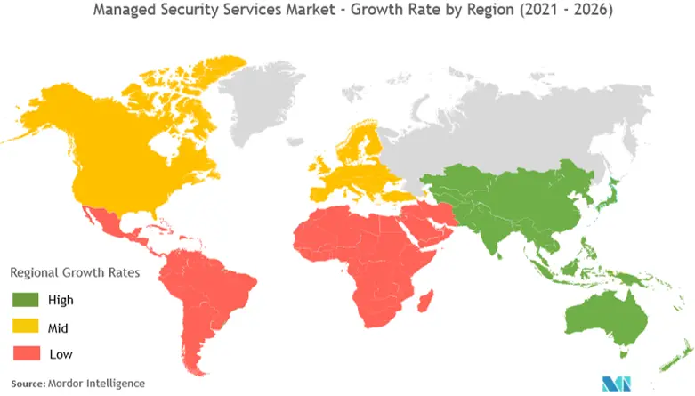  Managed Security Services Market Growth by Region