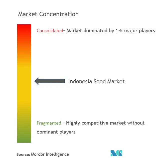 インドネシア種子市場の集中度
