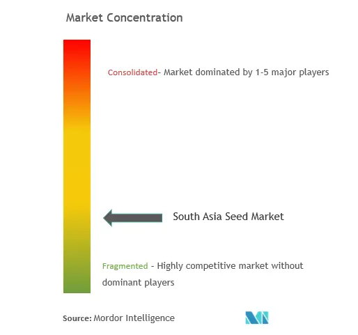 Análisis del sector de semillas del sur de AsiaConcentración del Mercado