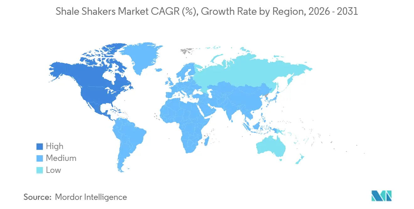 Shale Shakers Market CAGR (%), Growth Rate by Region