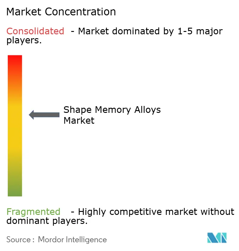 Shape Memory Alloys Market Concentration