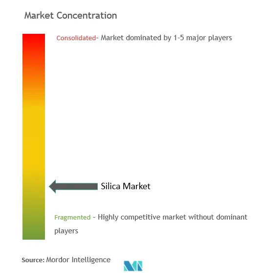 SíliceConcentración del Mercado