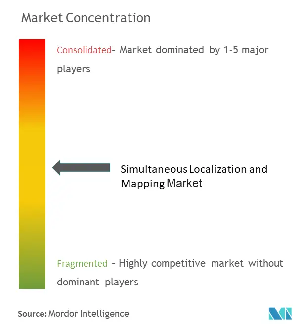 Concentración del mercado de tecnología de localización y mapeo simultáneos (SLAM)