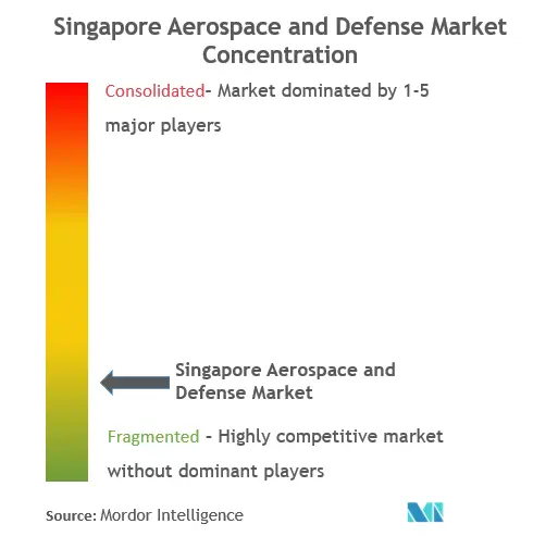 Concentration-Concentration du marché de laérospatiale et de la défense de Singapour