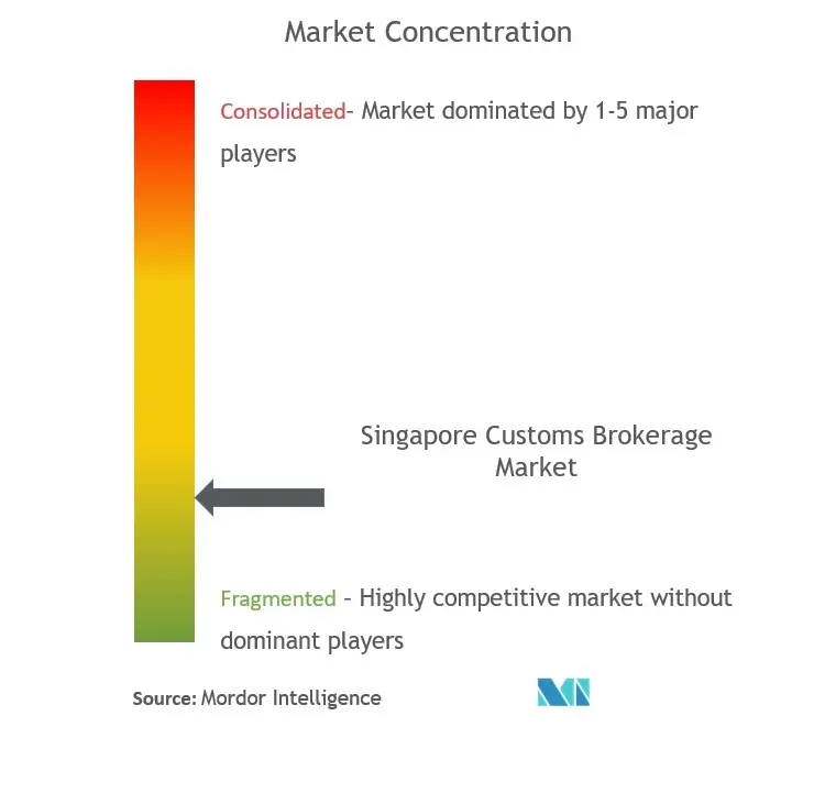 Singapore Customs Brokerage Market - Market Concentration