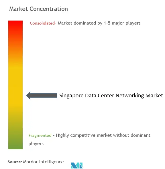 Singapore Data Center Networking Market Concentration
