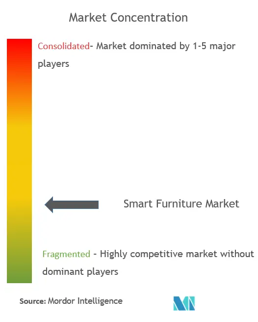 Smart Furniture Market Concentration