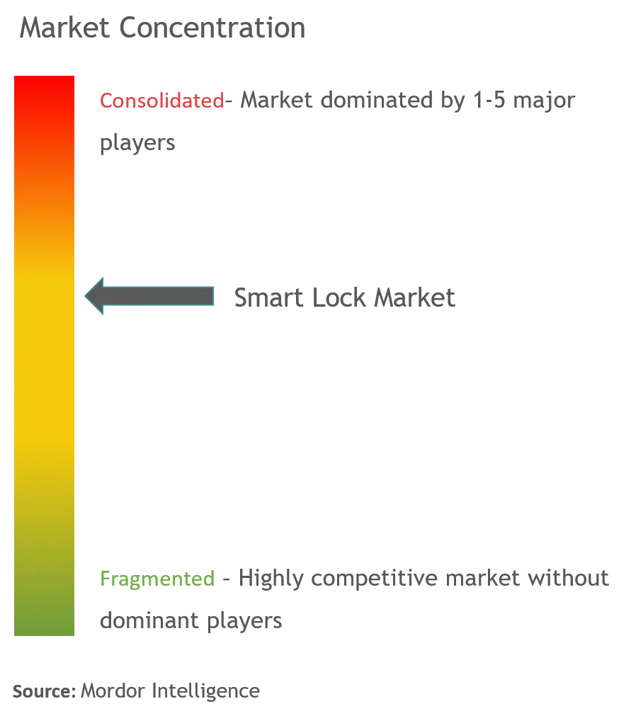 Smart Lock Market Concentration