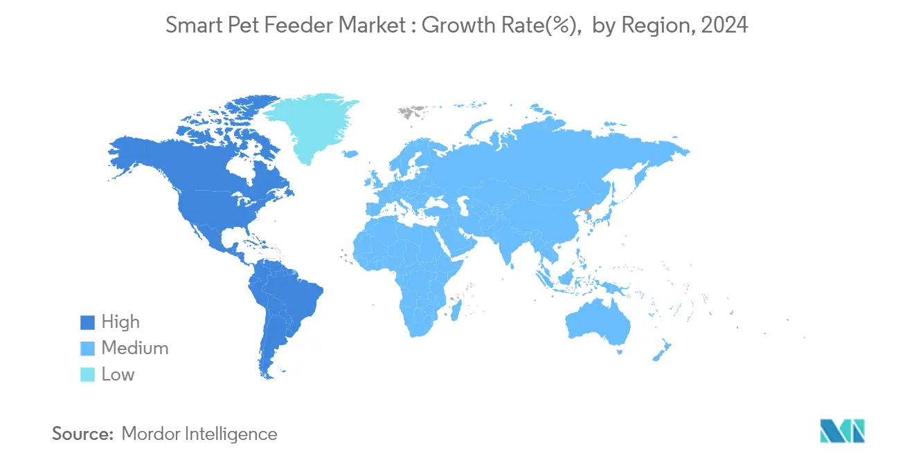 Smart Pet Feeder Market : Growth Rate(%),  by Region